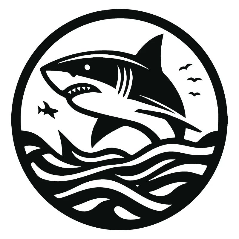 Design de requin cool pour le fan de requin