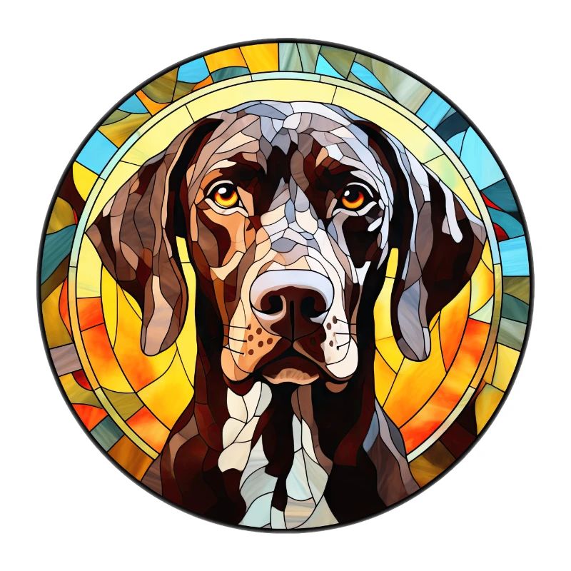 Allemand Pointer Pointer Race de chien Aquarelle Gl
