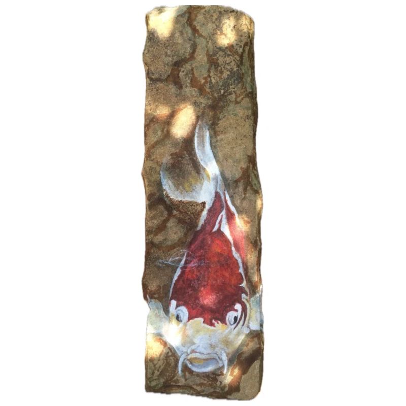 Koi Fish on Rustic Marble