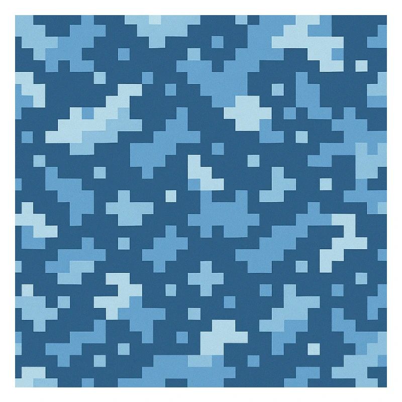 Blue pixel pattern