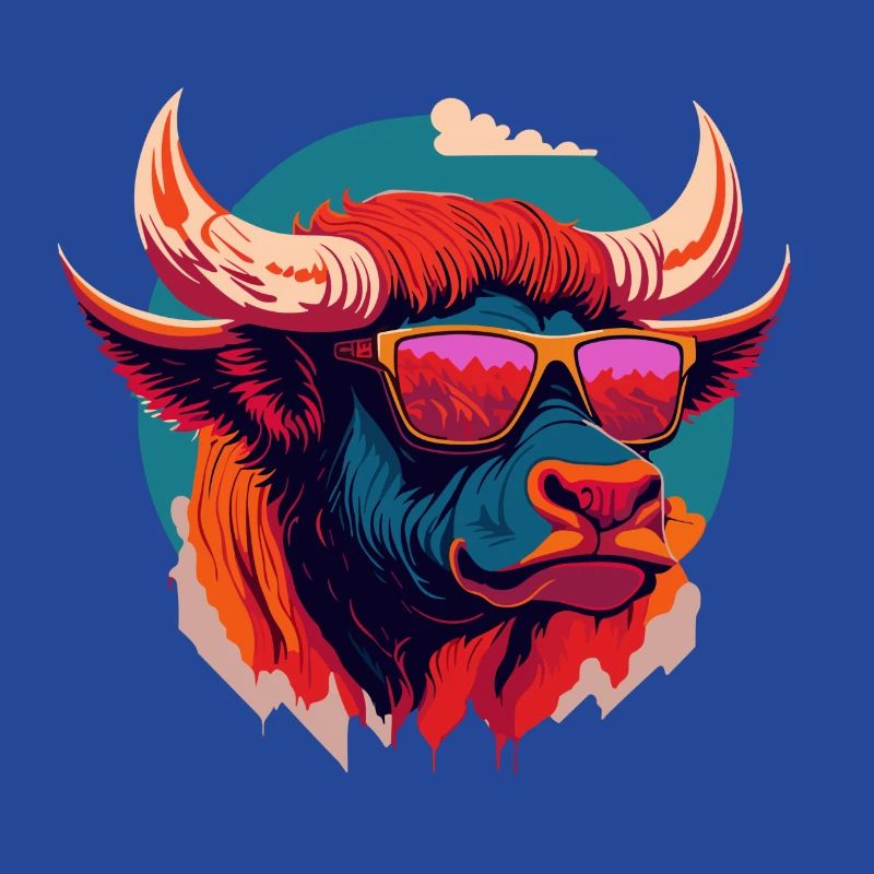 Bison feu de forêt