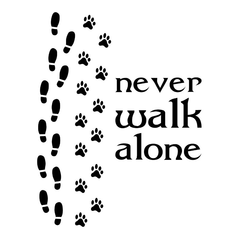 559 Hund never walk alone b