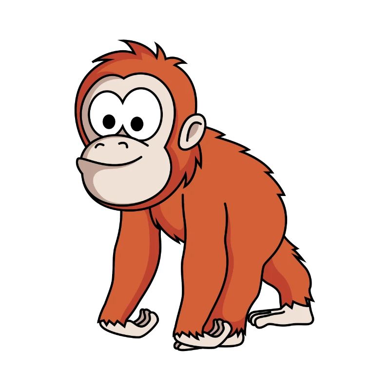 Orangutan monkey comic