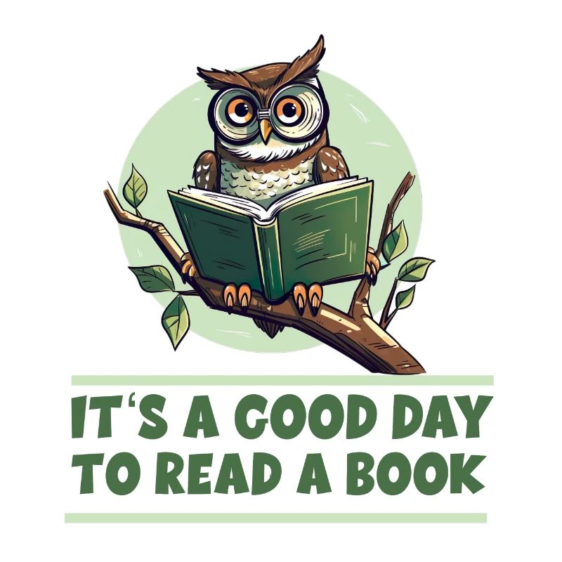 It's A Good Day To Read A Book Eule