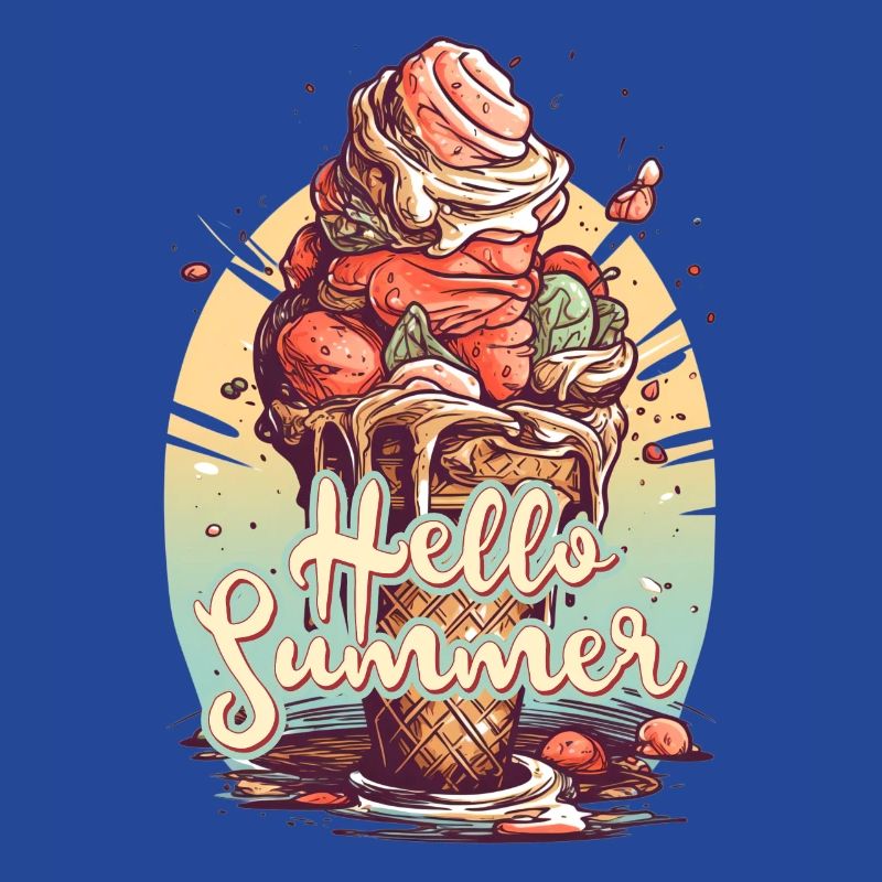 Hello Summer Eis Eiscreme Eisdiele