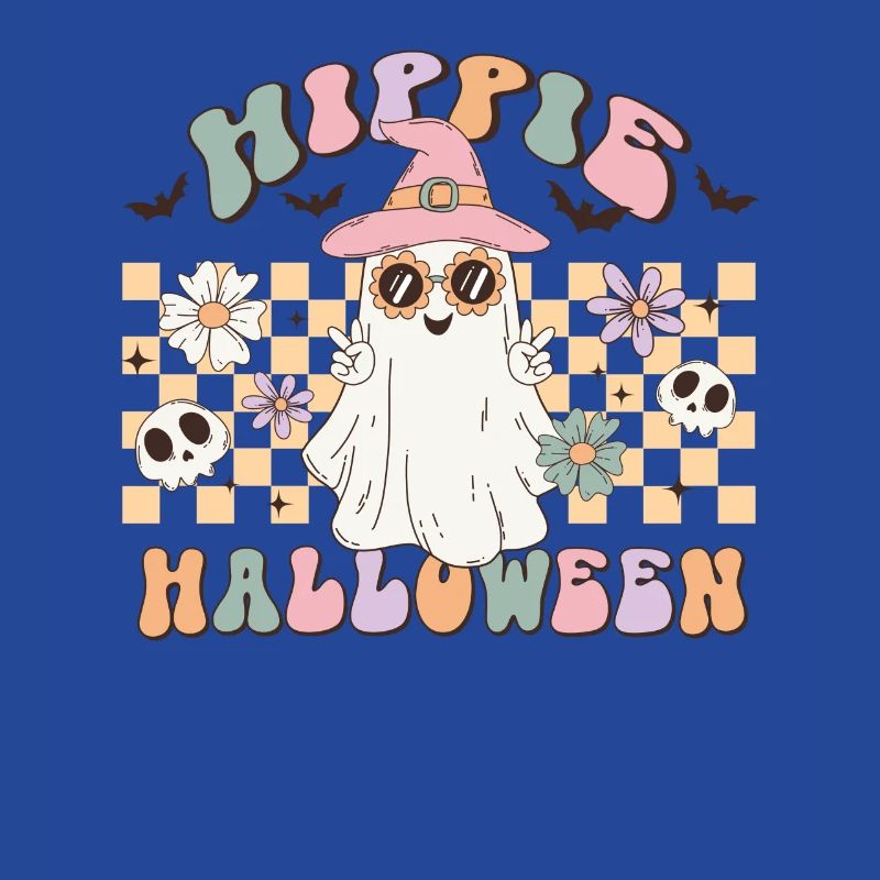 Hippies Halloween Geist: Süßes oder Saures Retro