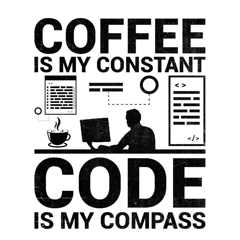 Kaffee-Codierung Programmierer Programmierer Entwickler Nerd Coff
