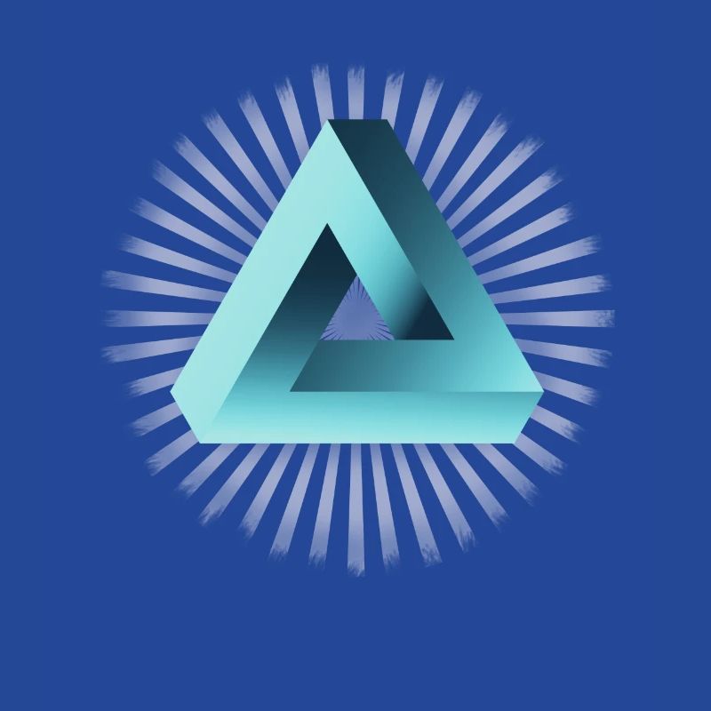 illusion illuminati triangle pyramide nerd maths