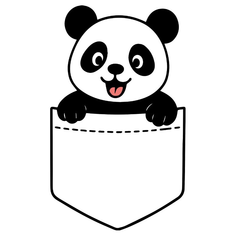 Fröhlicher Panda