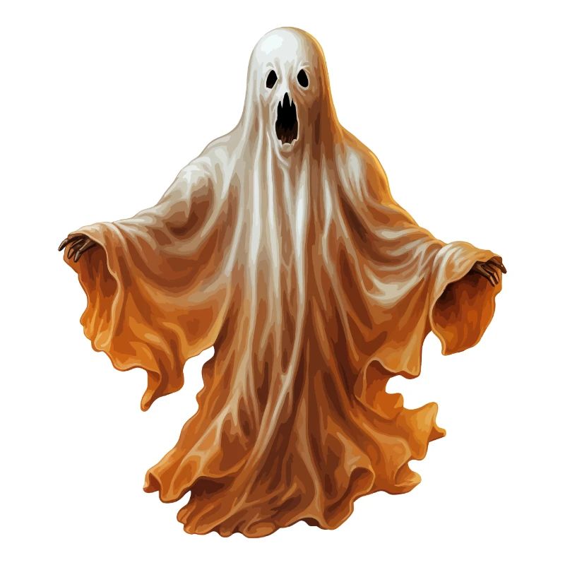 Spooky Halloween Floating Horror Ghost