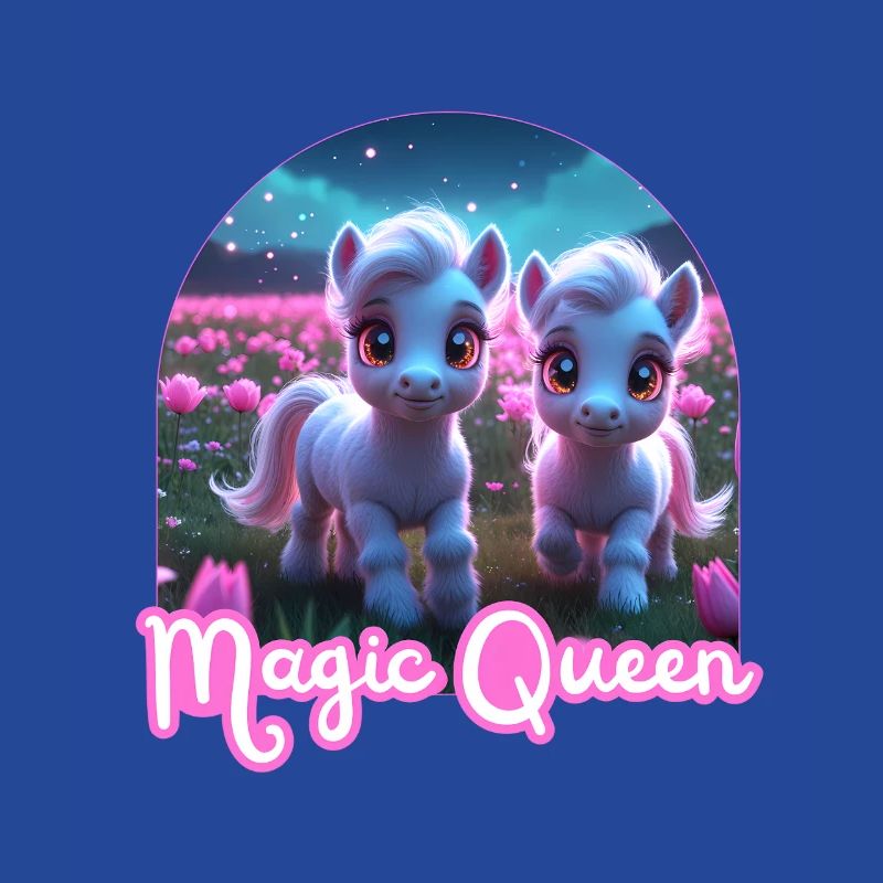 Two Cute Ponies - Magic Queen