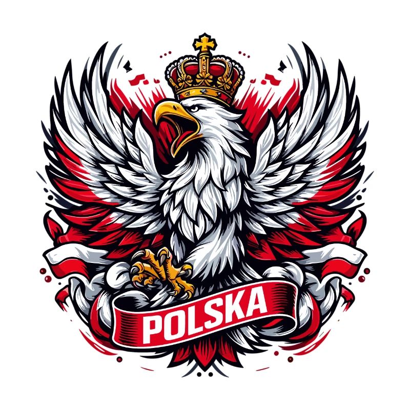 Poland Polska Eagle Emblem Flag Flag Gift