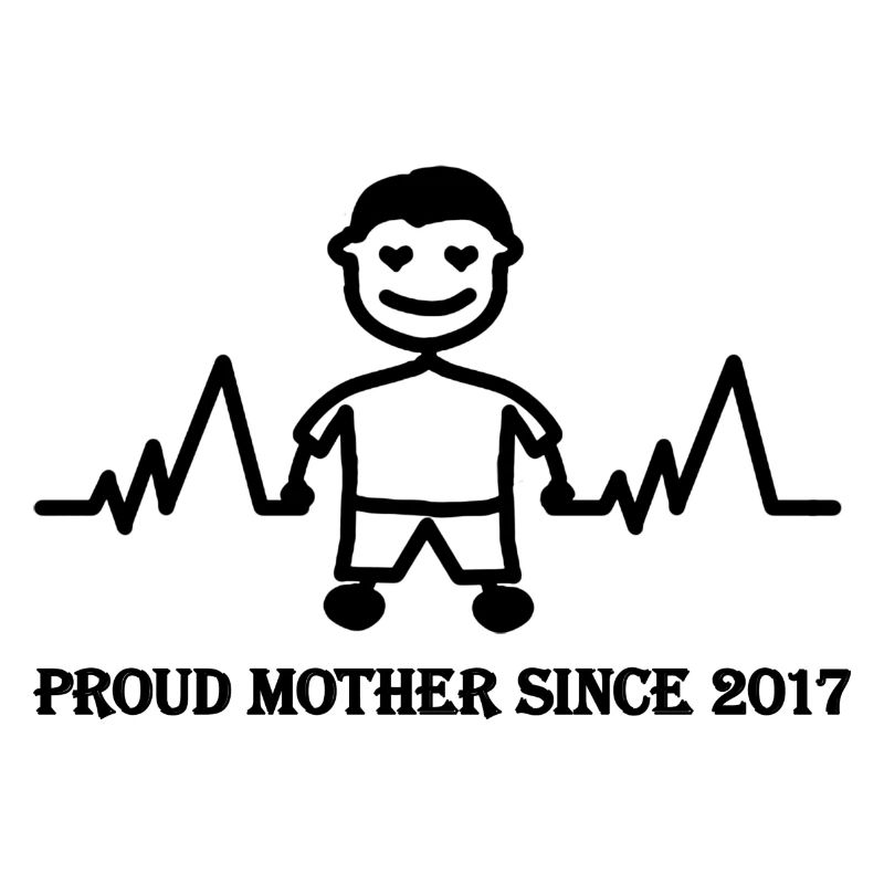 Stolzer Mutter seit 2017 eines Jungen