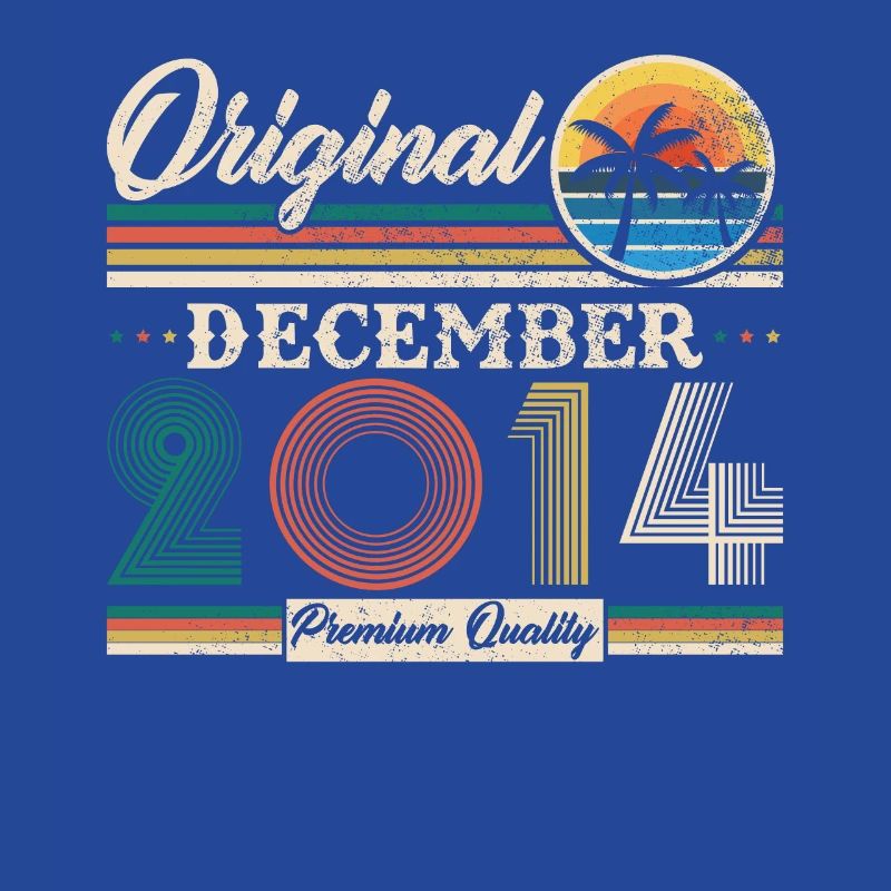 Dezember 2014 Vintage Retro Geburtstagsgeschenk