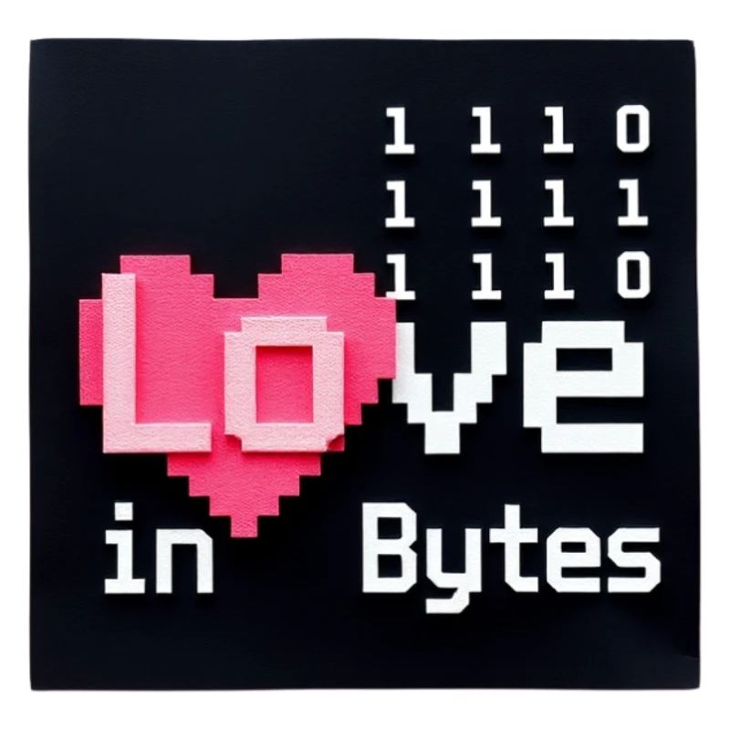 Liebe in Bytes Pixel Art