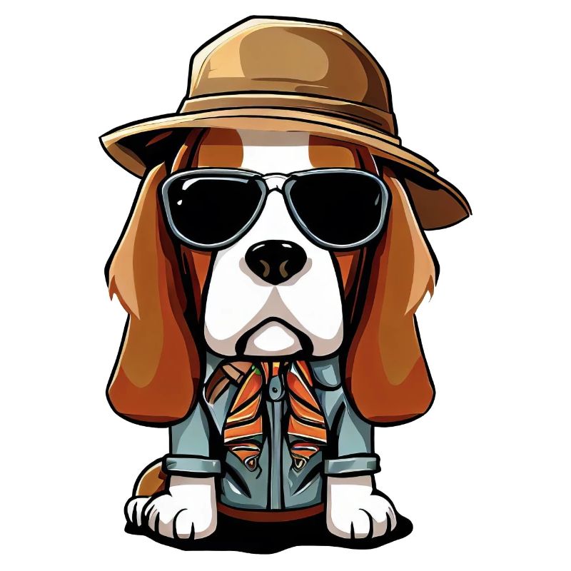 Beagle der Wanderer