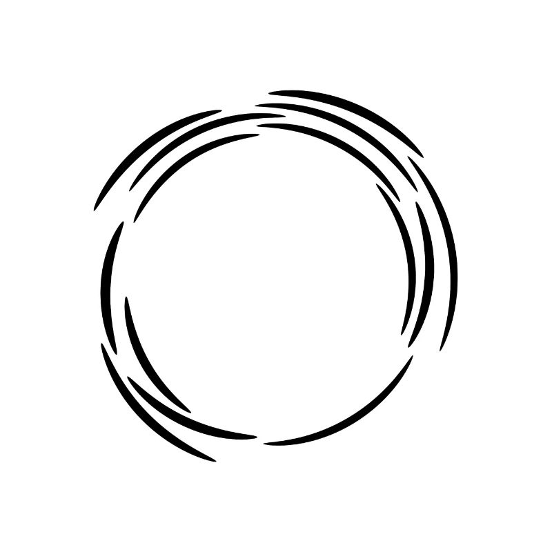 Cercle de ligne de conception lignes