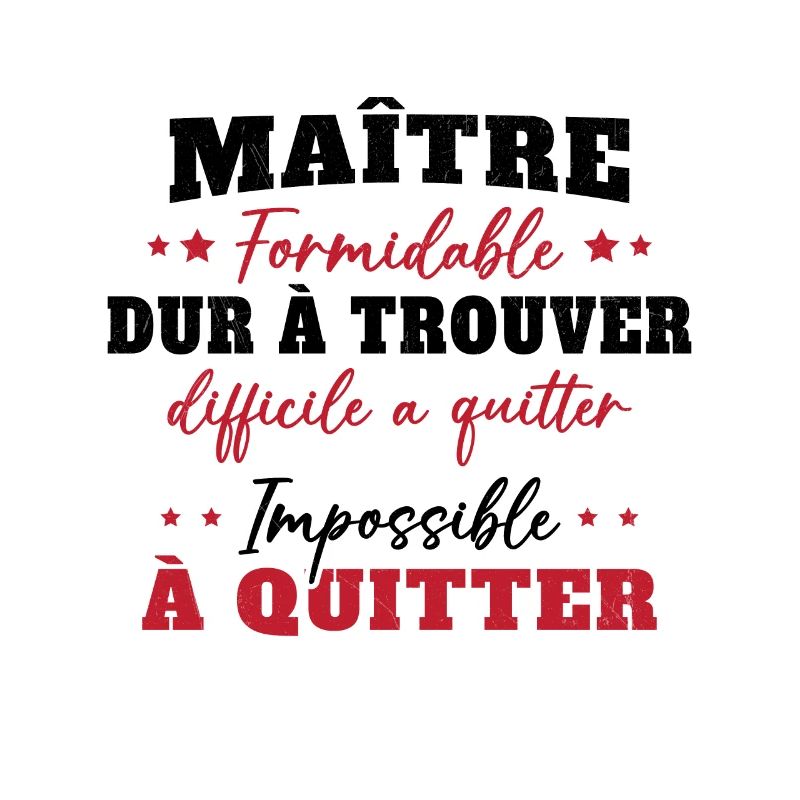 Maître formidable idée cadeau maître d'école
