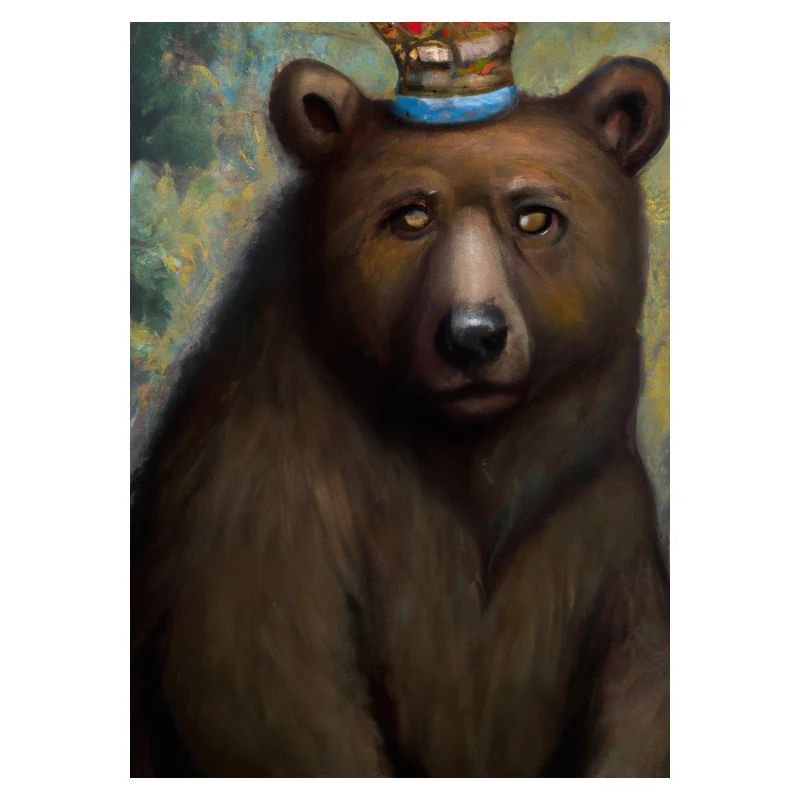 Bär mit Krone