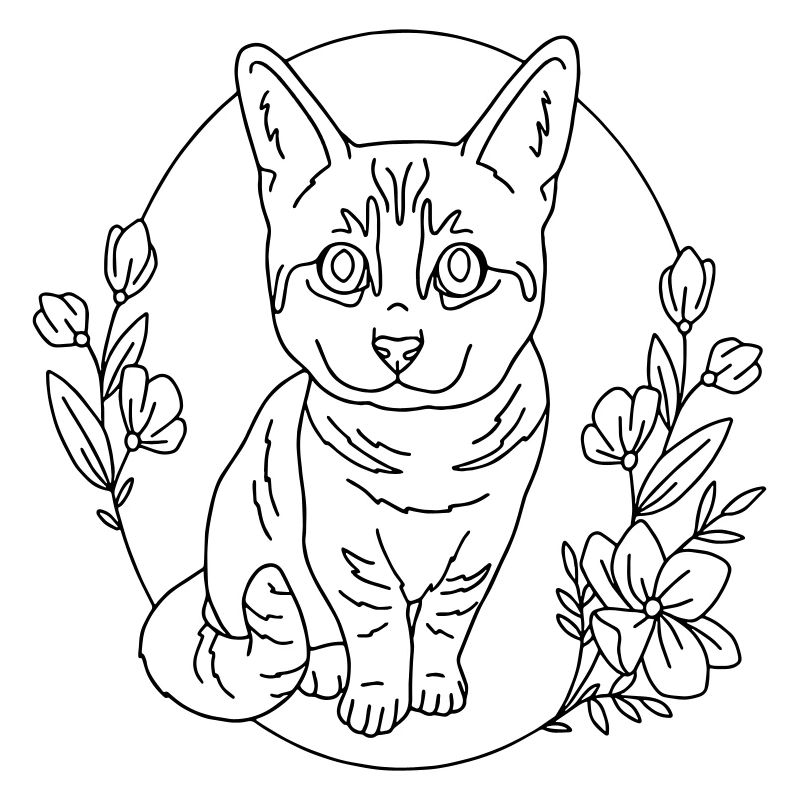couronne de fleurs de chat