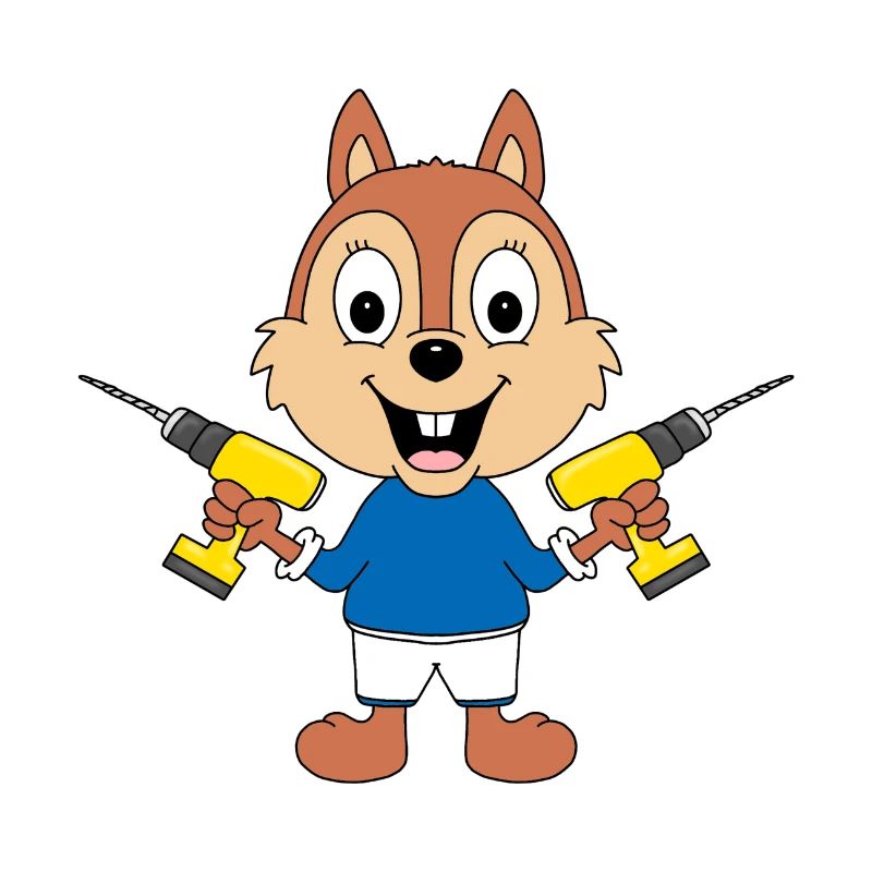 BOHRER - EICHHÖRNCHEN - HANDWERKER