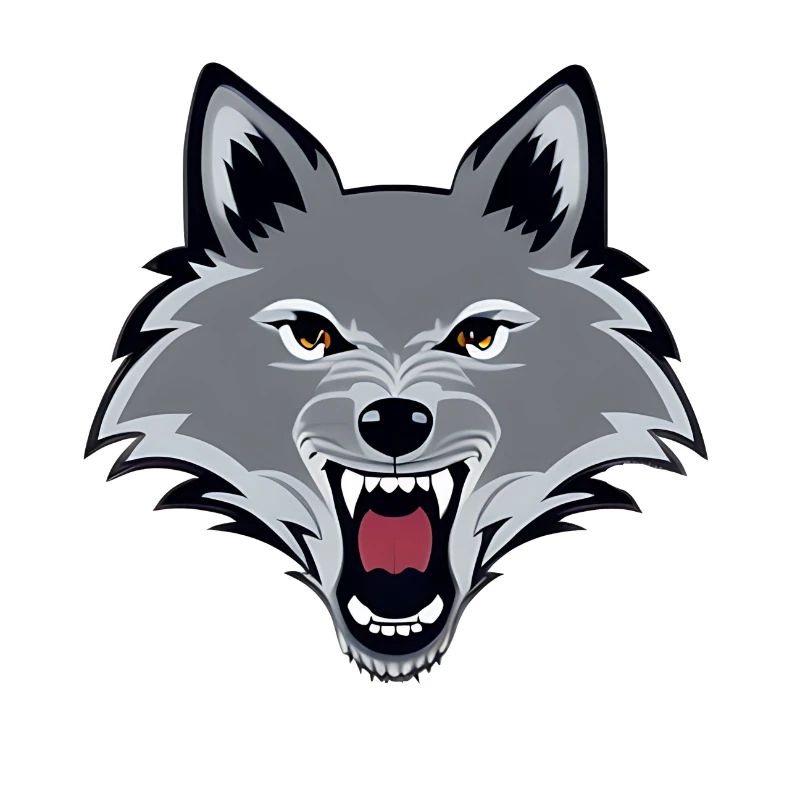angry wolf