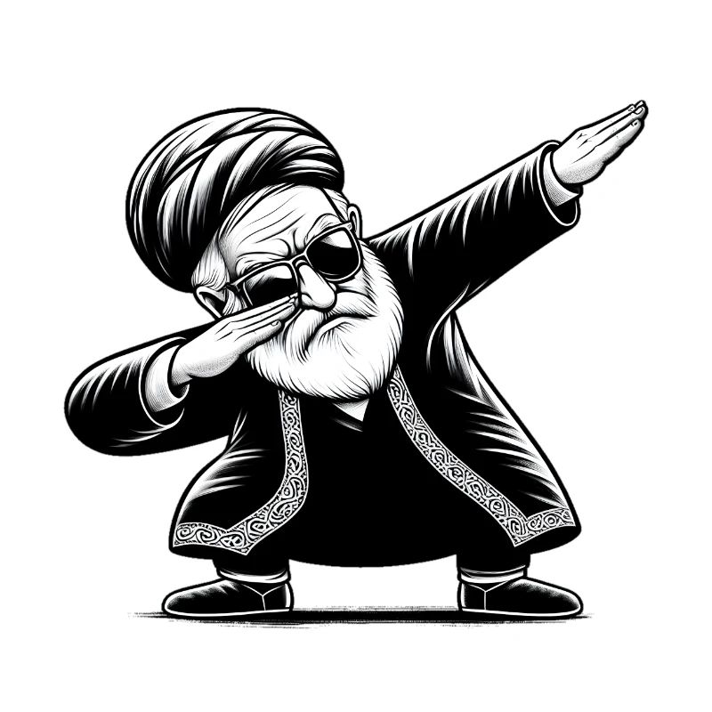 Akhound faisant du dab - Iran