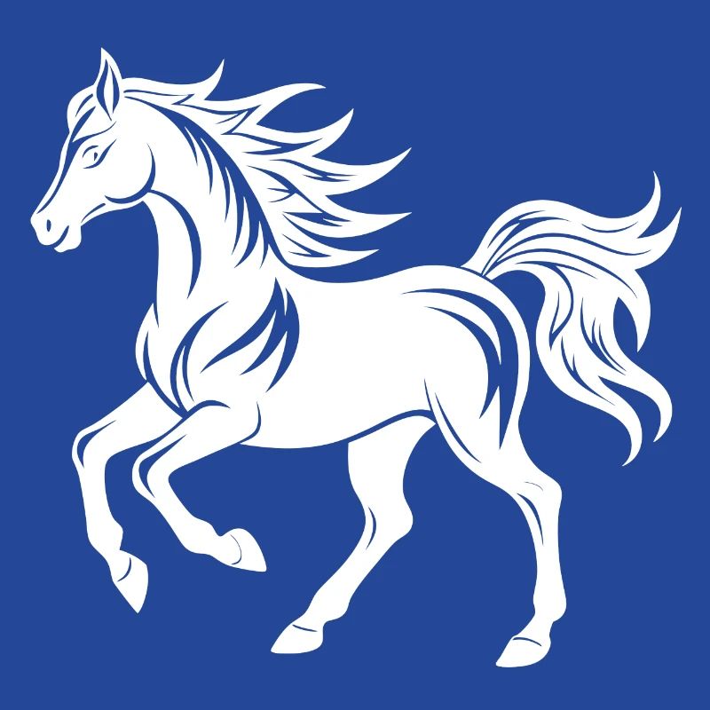 Silhouette de cheval élégante