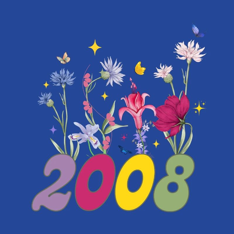Année de naissance 2008 fleurs sauvages