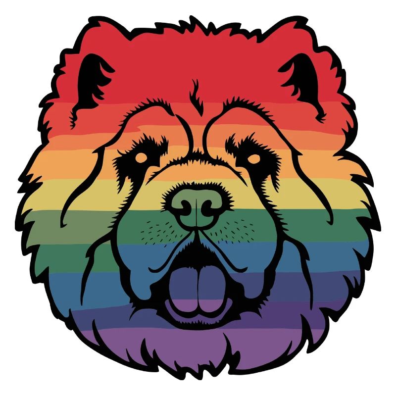 Regenbogen-Chow-Chow