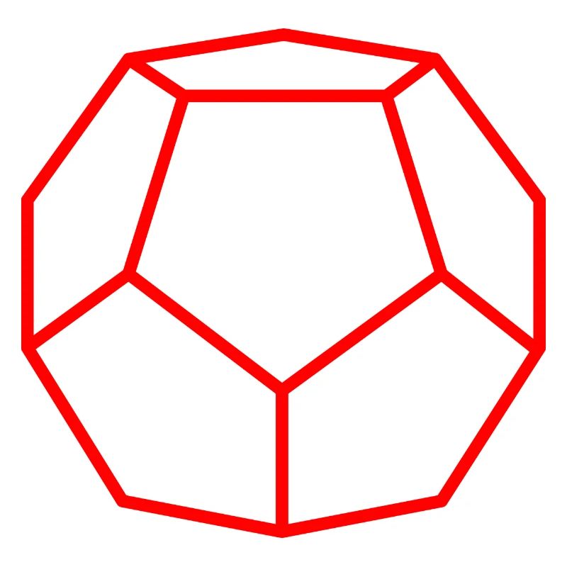red dodecahedron