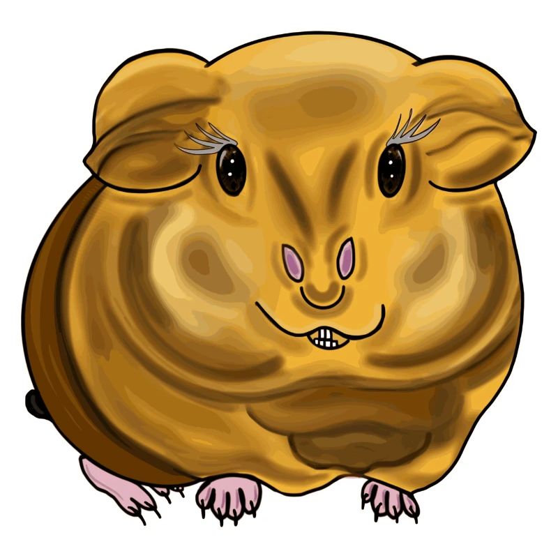 Le cochon d’Inde est mignon et petit.