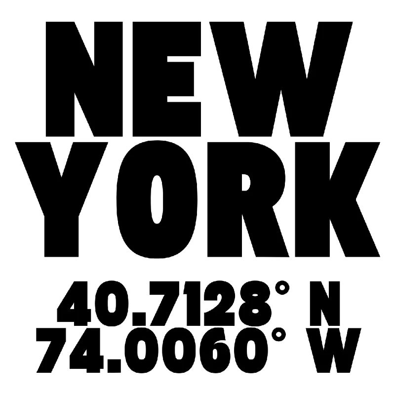 New York - Design with coordinates