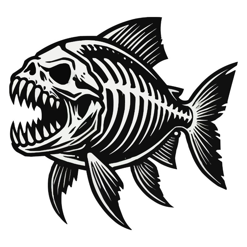 Skeleton Piranha