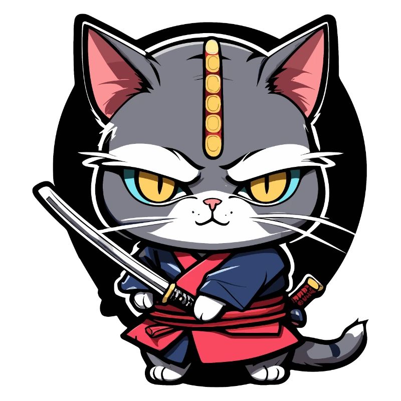 Chat samouraï #8
