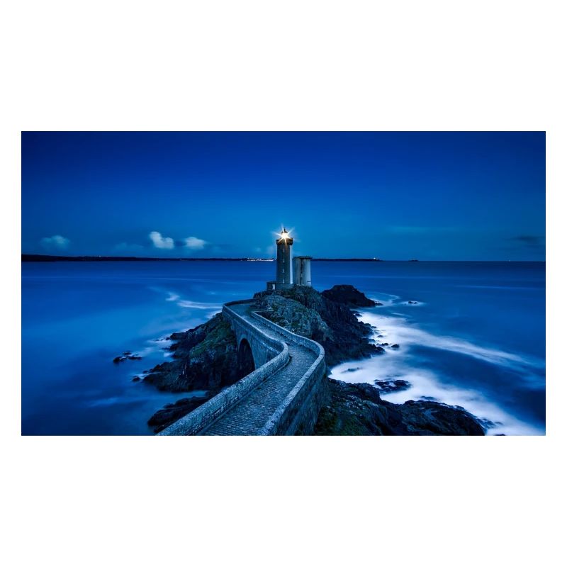 Coast with lighthouse