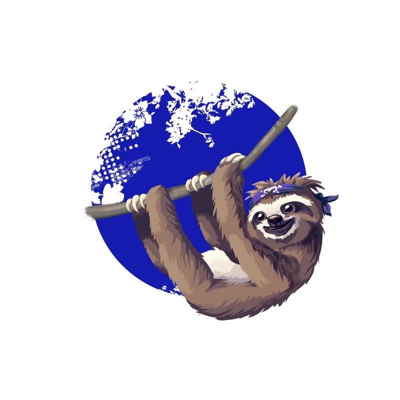 sloth make it slow Faultier langsam Nerd pc chill