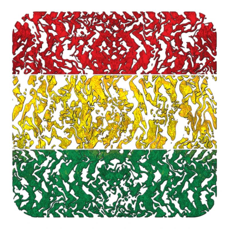 Abstract Rasta Pattern in Colors