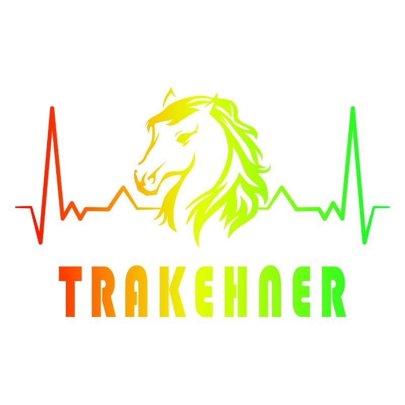 Trakehner Pferde Herzfrequenz Design