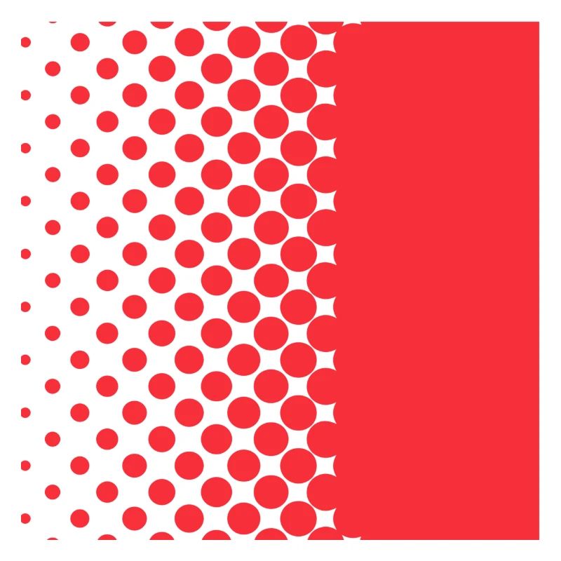 Halftone Gradient Rotes Panel