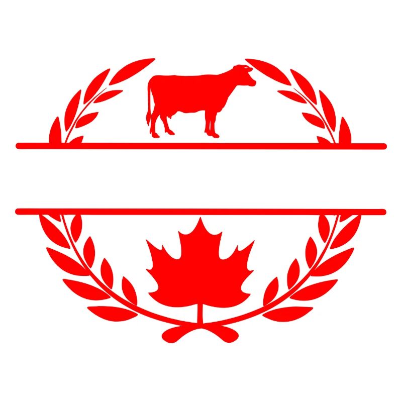 Couronne de laurier de vache feuille d’érable du Canada