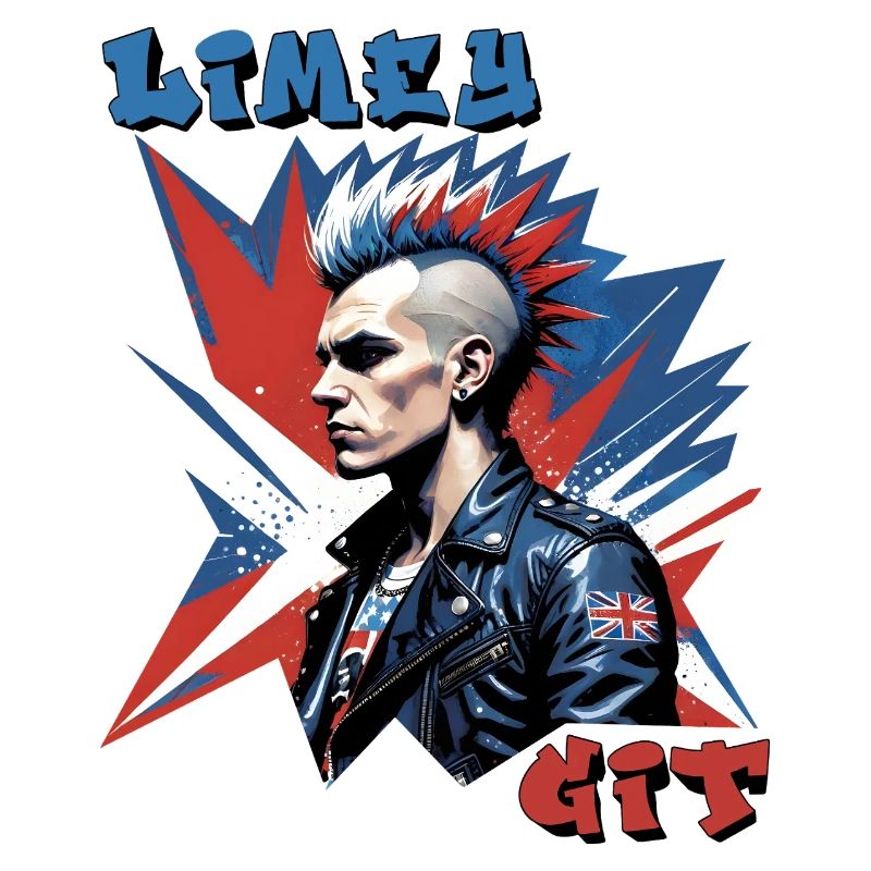Limey Git British Punk Style Graphic