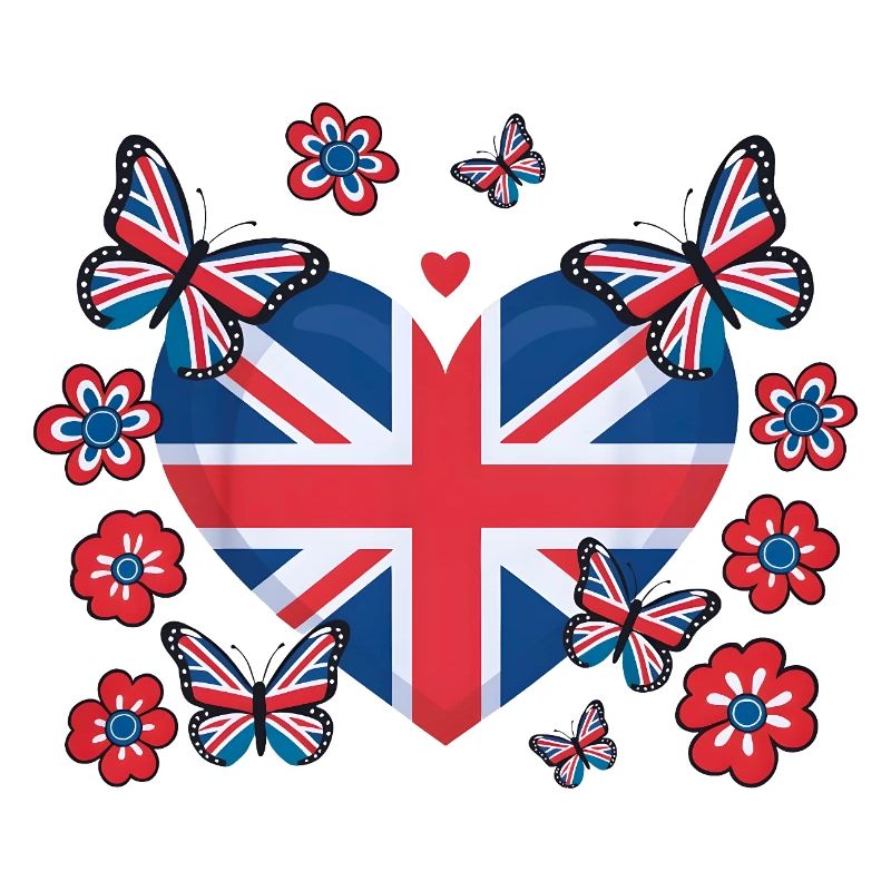 Union Jack Heart Bloom