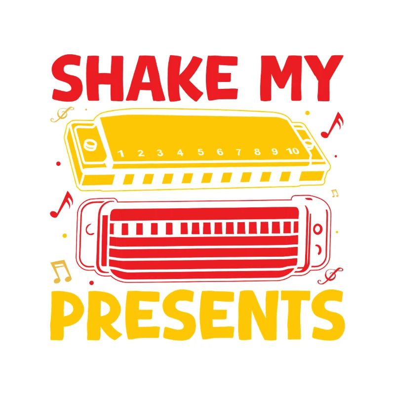 Harmoniciste drôle Shake My Present Harmonica