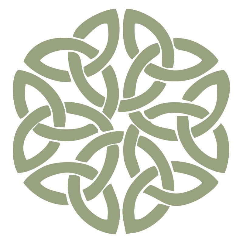 Entrelacement circulaire du nœud celtique