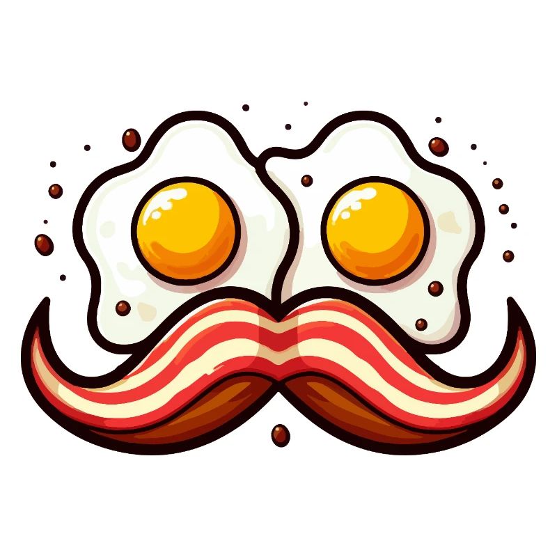Retro Egg Mustache