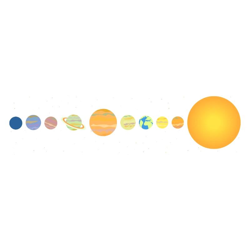 Solar System Planets Series Minimalist
