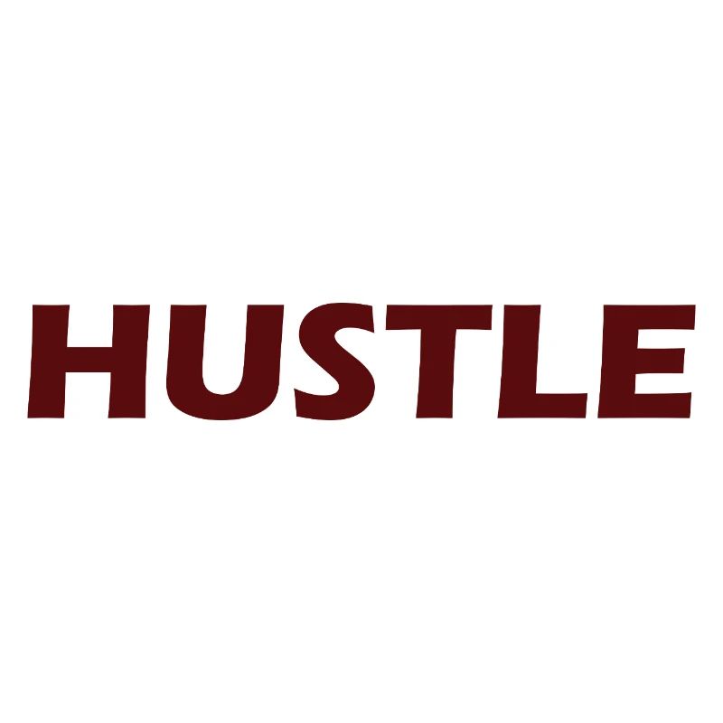 Conception typographique audacieuse Hustle