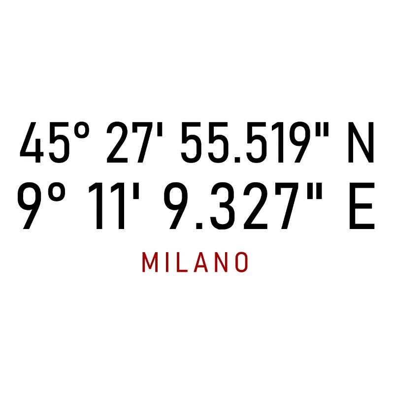 Milano Red Lettering Coordinates