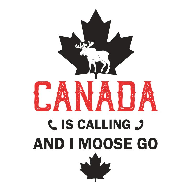 Orignal du Canada Drapeau canadien Feuille d’érable